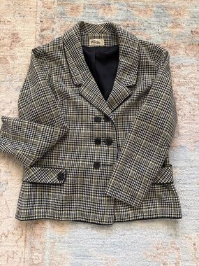 Frank Lee of California Vintage Houndstooth Blazer Jacket